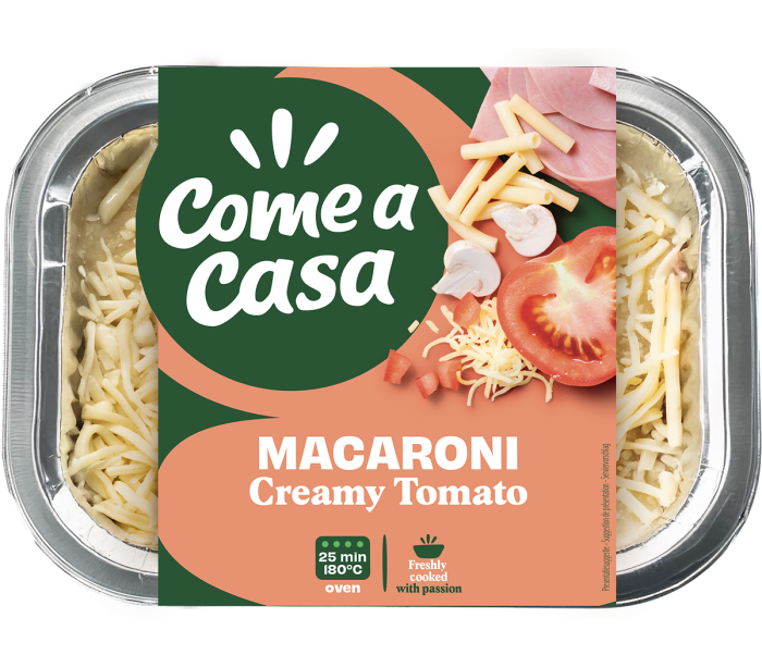 Packshot Macaroni Gratin Creamy Tomato