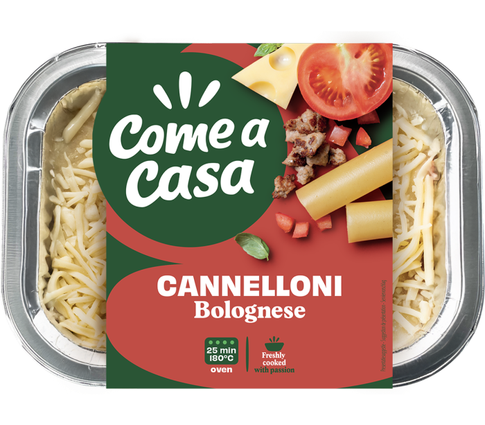 Packshot Cannelloni Bolognese